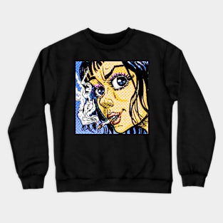 Minka- The Girl With the Cigarette Crewneck Sweatshirt